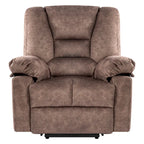 Oversized Velvet Power Lift Recliner Chair with Massage, Heating & Side Pockets