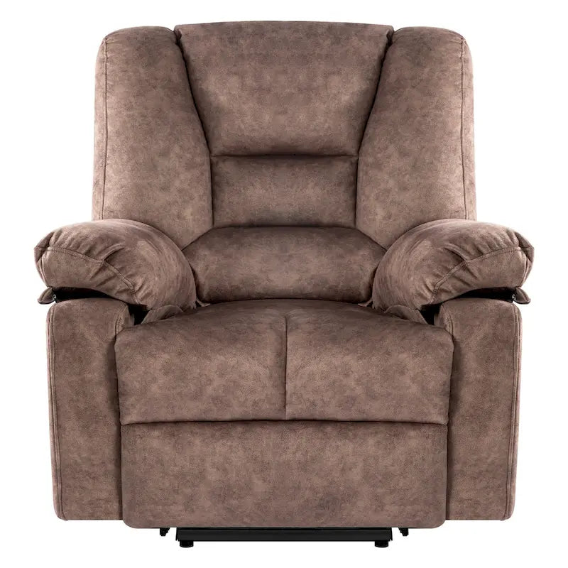 Oversized Velvet Power Lift Recliner Chair with Massage, Heating & Side Pockets