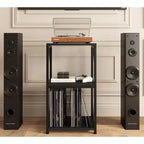 3-Tier Record Player Stand with Vinyl Record Storage