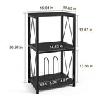 3-Tier Record Player Stand with Vinyl Record Storage