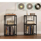 3-Tier Record Player Stand with Vinyl Record Storage
