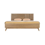 Natural Wood Queen Bed Frame