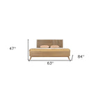 Natural Wood Queen Bed Frame