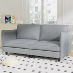 74.27" Loveseat Sofa, Mid-Century Modern Style