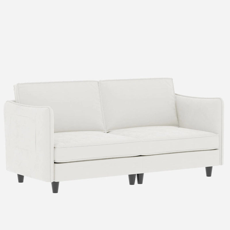 74.27" Loveseat Sofa, Mid-Century Modern Style