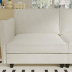 74.27" Loveseat Sofa, Mid-Century Modern Style