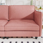 74.27" Loveseat Sofa, Mid-Century Modern Style