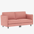74.27" Loveseat Sofa, Mid-Century Modern Style