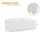 Ottoman, 43" Upholstered Bench for Living Room and Bedroom