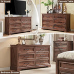 6-Drawer Dresser with Wood Grain Finish