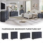 6-Drawer Dresser with Wood Grain Finish