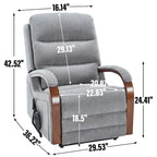 Convertible Corduroy Sofa with Adjustable Backrest and Storage Pocket