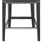 23-Inch Counter Stool with Faux Leather Upholstery and Curved Back