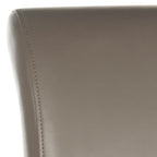 23-Inch Counter Stool with Faux Leather Upholstery and Curved Back