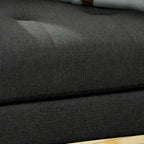 Tufted Club Chair with Rubberwood Legs