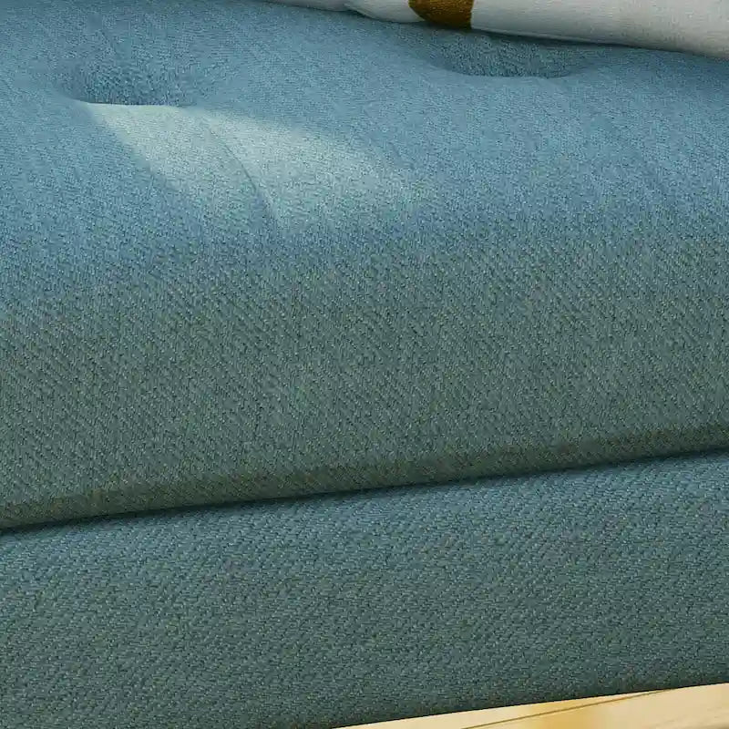 Tufted Club Chair with Rubberwood Legs
