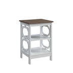 Omega End Table with Shelves