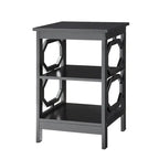 Omega End Table with Shelves