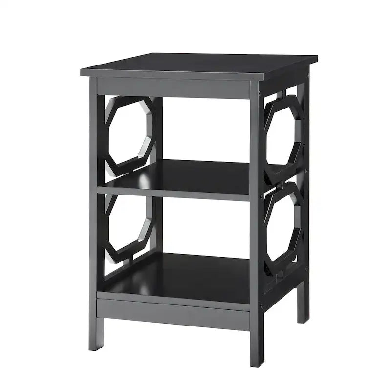 Omega End Table with Shelves