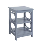 Omega End Table with Shelves