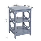 Omega End Table with Shelves