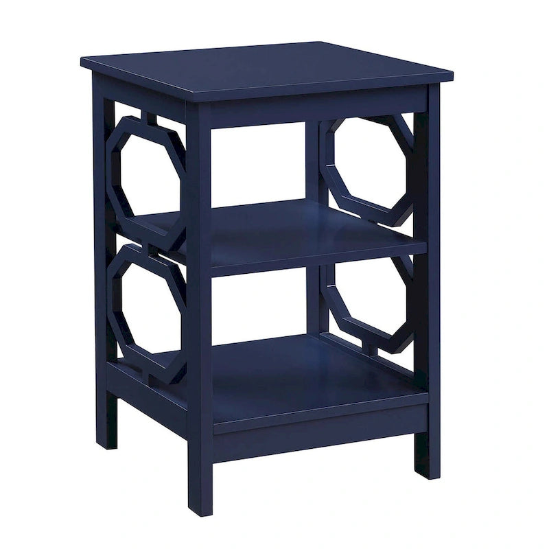 Omega End Table with Shelves