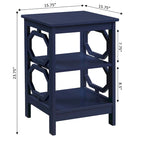 Omega End Table with Shelves