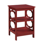 Omega End Table with Shelves