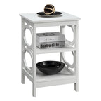 Omega End Table with Shelves