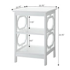 Omega End Table with Shelves