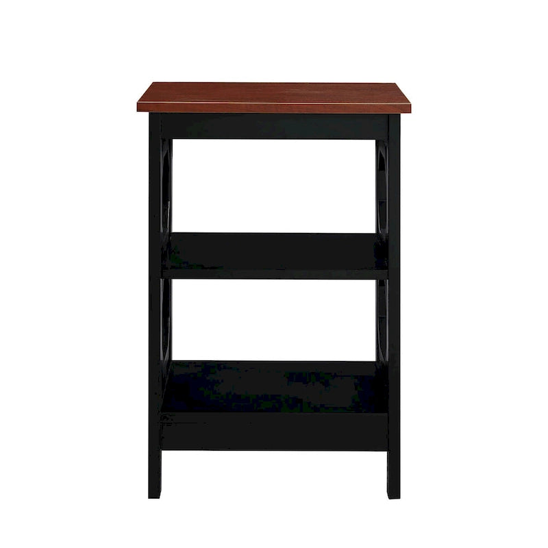 Omega End Table with Shelves