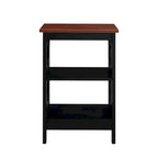 Omega End Table with Shelves