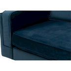 Velvet Armchair with Metal Legs