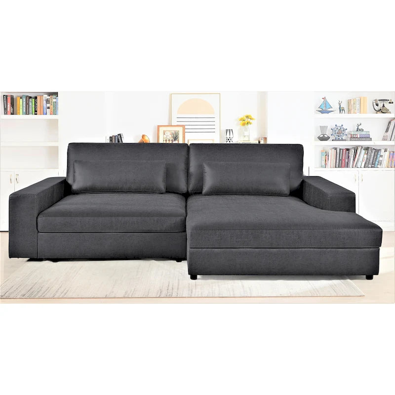 105.52-Inch Two-Piece Chaise Sectional Sofa
