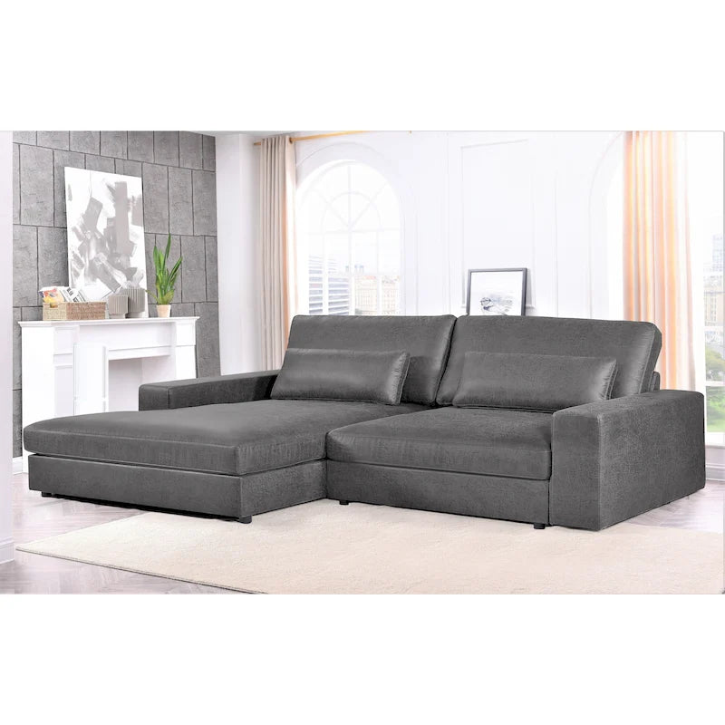 105.52-Inch Two-Piece Chaise Sectional Sofa