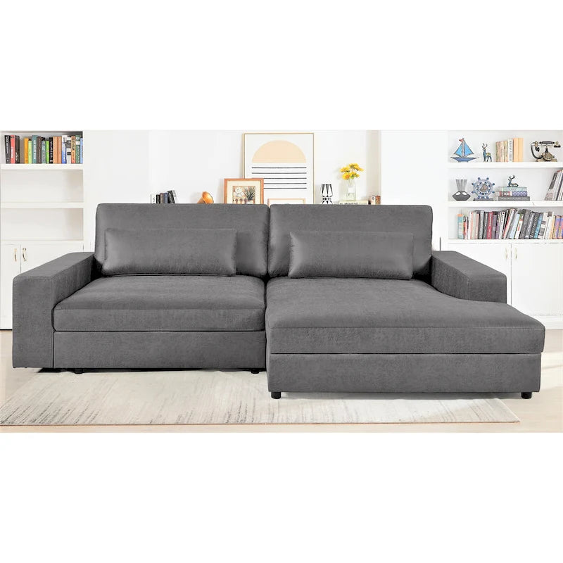 105.52-Inch Two-Piece Chaise Sectional Sofa