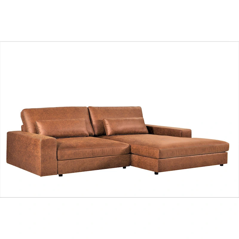 105.52-Inch Two-Piece Chaise Sectional Sofa