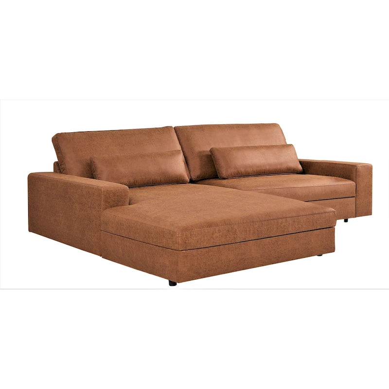 105.52-Inch Two-Piece Chaise Sectional Sofa