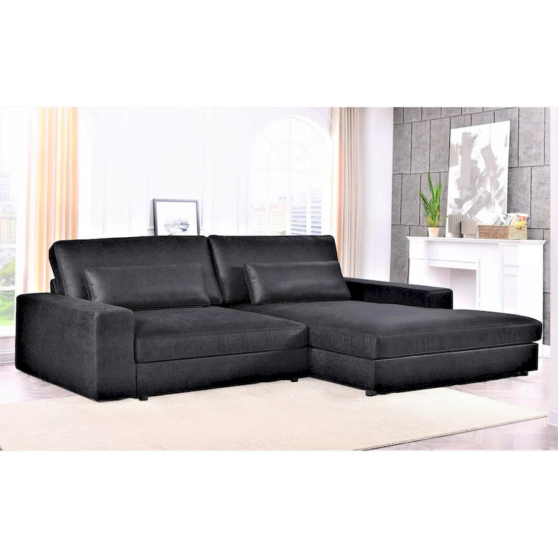 105.52-Inch Two-Piece Chaise Sectional Sofa