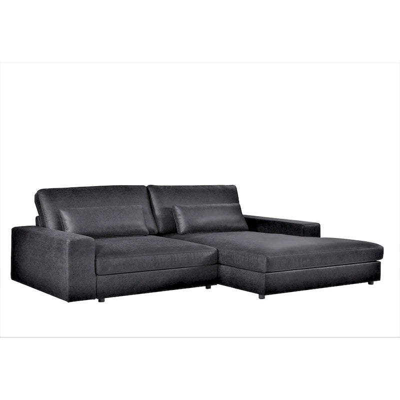 105.52-Inch Two-Piece Chaise Sectional Sofa