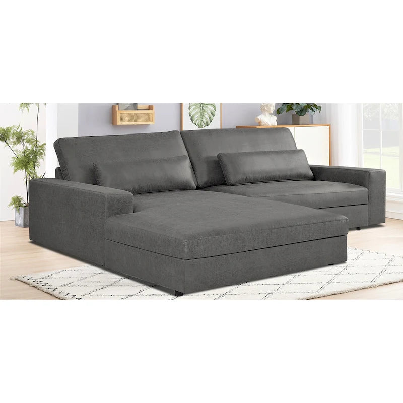 105.52-Inch Two-Piece Chaise Sectional Sofa