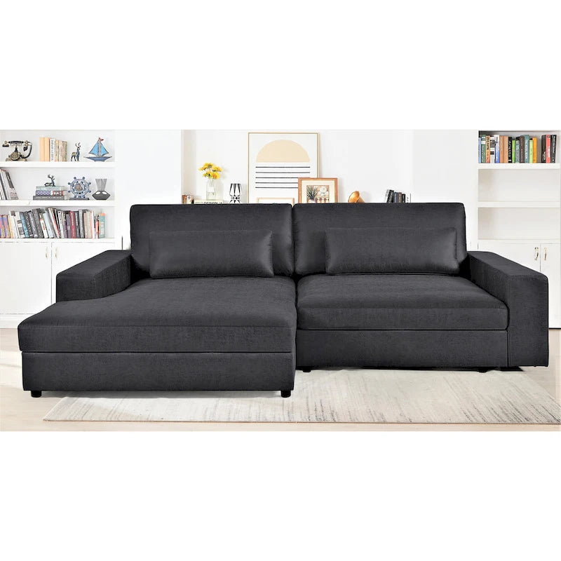 105.52-Inch Two-Piece Chaise Sectional Sofa