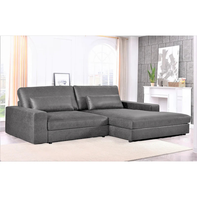 105.52-Inch Two-Piece Chaise Sectional Sofa
