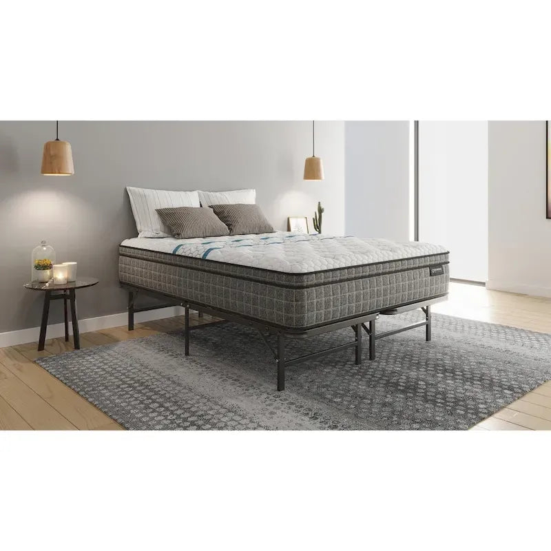 Metal Bed Frame with Under-Bed Storage