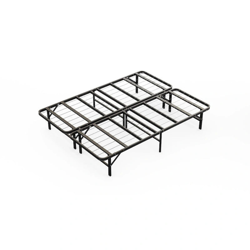 Metal Bed Frame with Under-Bed Storage