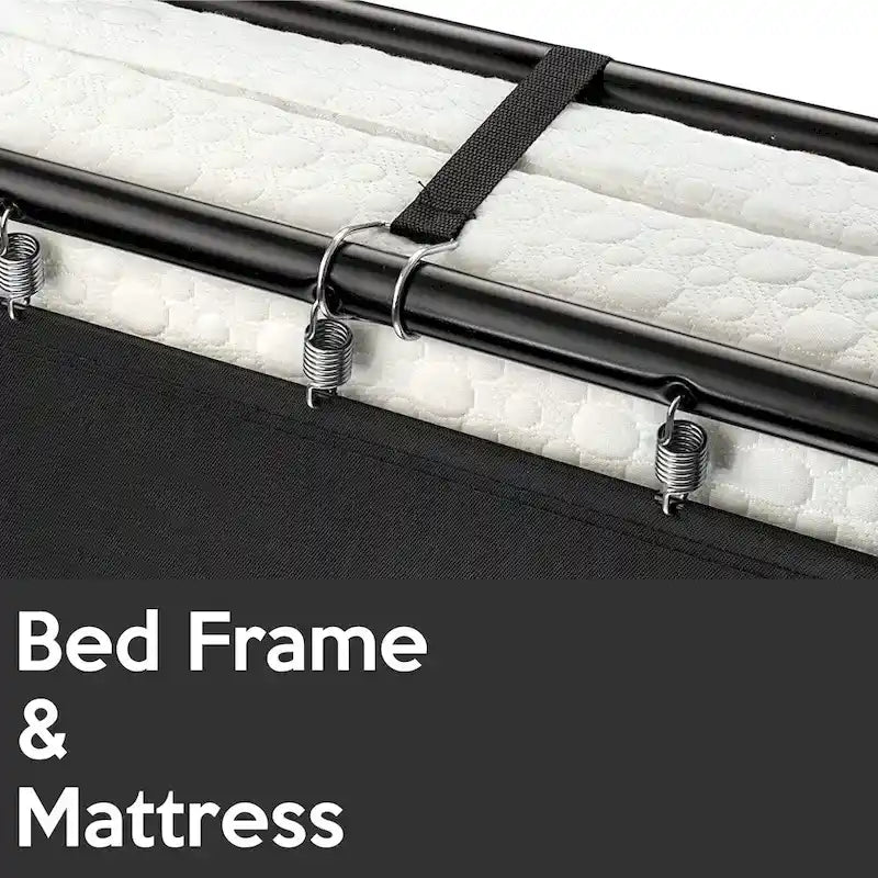 Folding Cot Mattress with Memory Foam – Portable Guest Bed
