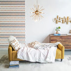 79-Inch Mustard Fabric Sofa Bed with Biscuit Tufting