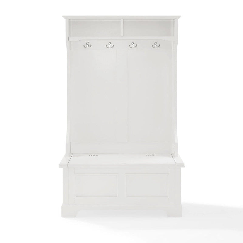 Classic White Wooden Hall Tree