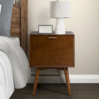2-Drawer Nightstand with Charging Station