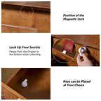 2-Drawer Nightstand with Charging Station